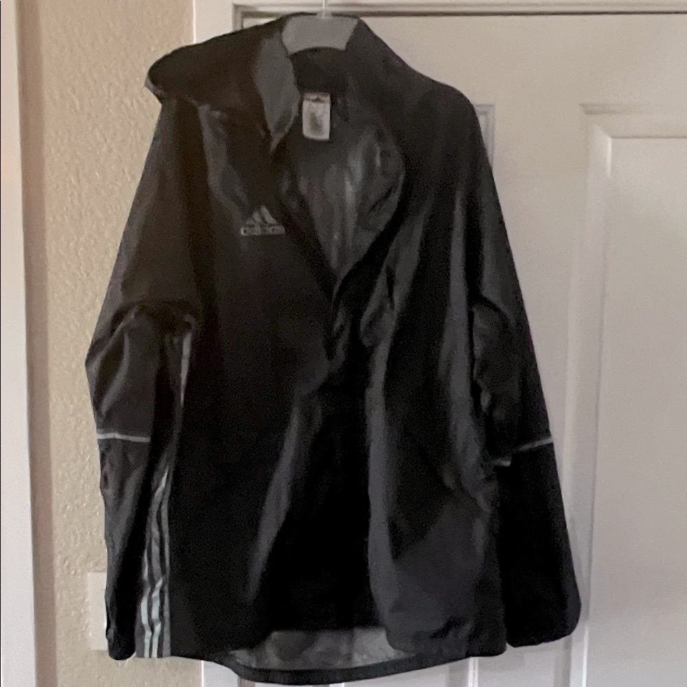 Adidas Men's Black Raincoat
